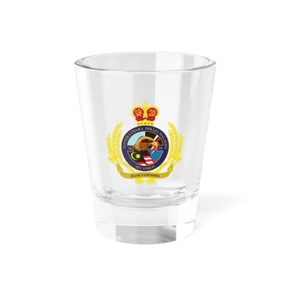 Royal Malaysian Airforce 16 Squadron (Malaysia) (Coat of Arms) Shot Glass 1.5oz 1.5oz - Go Mug Yourself