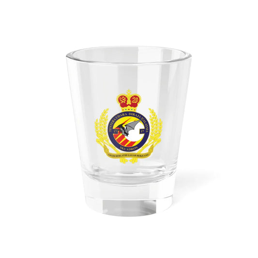 Royal Malaysian Airforce 17 Squadron (Malaysia) (Coat of Arms) Shot Glass 1.5oz 1.5oz - Go Mug Yourself
