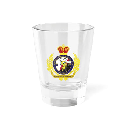 Royal Malaysian Airforce 18 Squadron (Malaysia) (Coat of Arms) Shot Glass 1.5oz 1.5oz - Go Mug Yourself