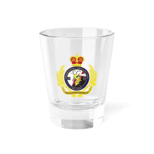 Royal Malaysian Airforce 18 Squadron (Malaysia) (Coat of Arms) Shot Glass 1.5oz 1.5oz - Go Mug Yourself