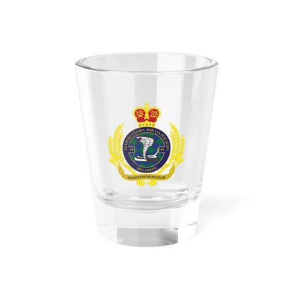 Royal Malaysian Airforce 19 Squadron (Malaysia) (Coat of Arms) Shot Glass 1.5oz 1.5oz - Go Mug Yourself