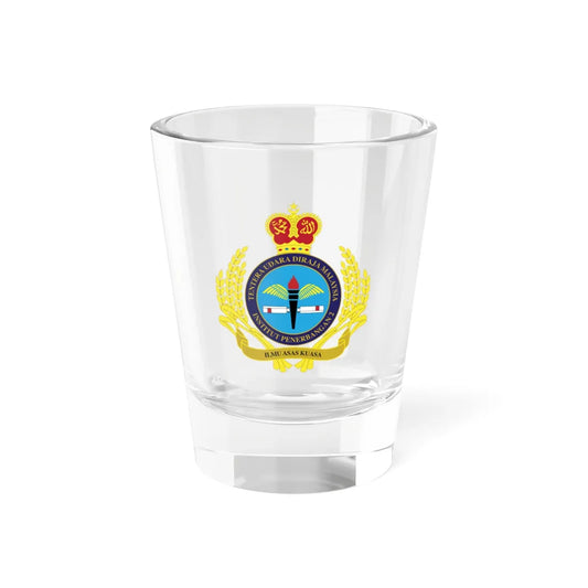 Royal Malaysian Airforce 2 Flying Institute (Malaysia) (Coat of Arms) Shot Glass 1.5oz 1.5oz - Go Mug Yourself