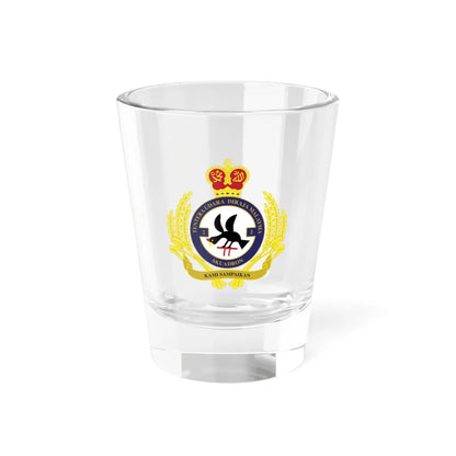 Royal Malaysian Airforce 2 Squadron (Malaysia) (Coat of Arms) Shot Glass 1.5oz 1.5oz - Go Mug Yourself