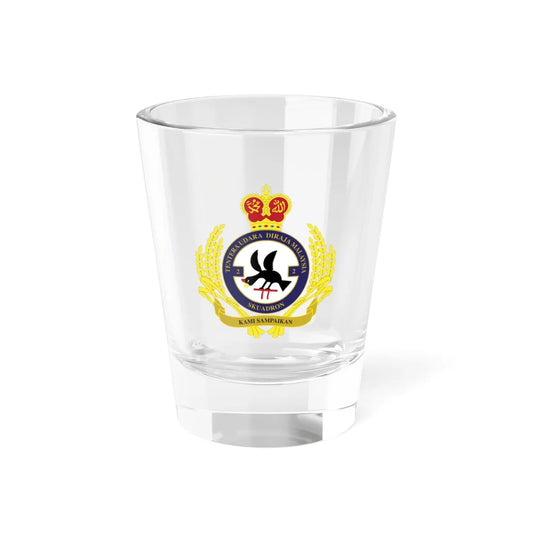 Royal Malaysian Airforce 2 Squadron (Malaysia) (Coat of Arms) Shot Glass 1.5oz 1.5oz - Go Mug Yourself
