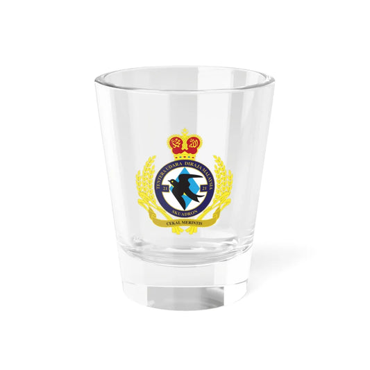 Royal Malaysian Airforce 21 Squadron (Malaysia) (Coat of Arms) Shot Glass 1.5oz 1.5oz - Go Mug Yourself