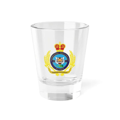 Royal Malaysian Airforce 5 Squadron (Malaysia) (Coat of Arms) Shot Glass 1.5oz 1.5oz - Go Mug Yourself