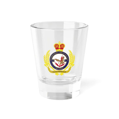 Royal Malaysian Airforce 6 Squadron (Malaysia) (Coat of Arms) Shot Glass 1.5oz 1.5oz - Go Mug Yourself