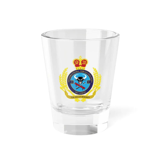 Royal Malaysian Airforce 8 Squadron (Malaysia) (Coat of Arms) Shot Glass 1.5oz 1.5oz - Go Mug Yourself