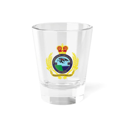 Royal Malaysian Airforce 9 Squadron (Malaysia) (Coat of Arms) Shot Glass 1.5oz 1.5oz - Go Mug Yourself