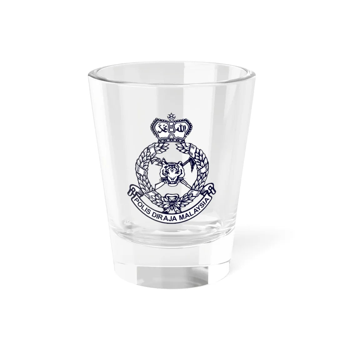 Royal Malaysian Police (Malaysia) (Coat of Arms) Shot Glass 1.5oz 1.5oz - Go Mug Yourself
