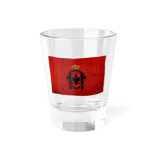 Royal Marine Flag of the Kingdom of Albania 1941 (Albania) Shot Glass 1.5oz 1.5oz - Go Mug Yourself