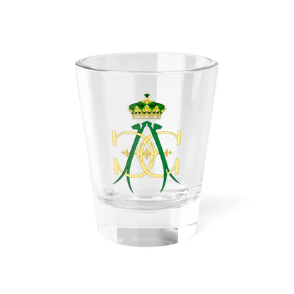 Royal Monogram of Prince August Leopold of Saxe-Coburg and Gotha (Brazil) (Coat of Arms) Shot Glass 1.5oz 1.5oz - Go Mug Yourself