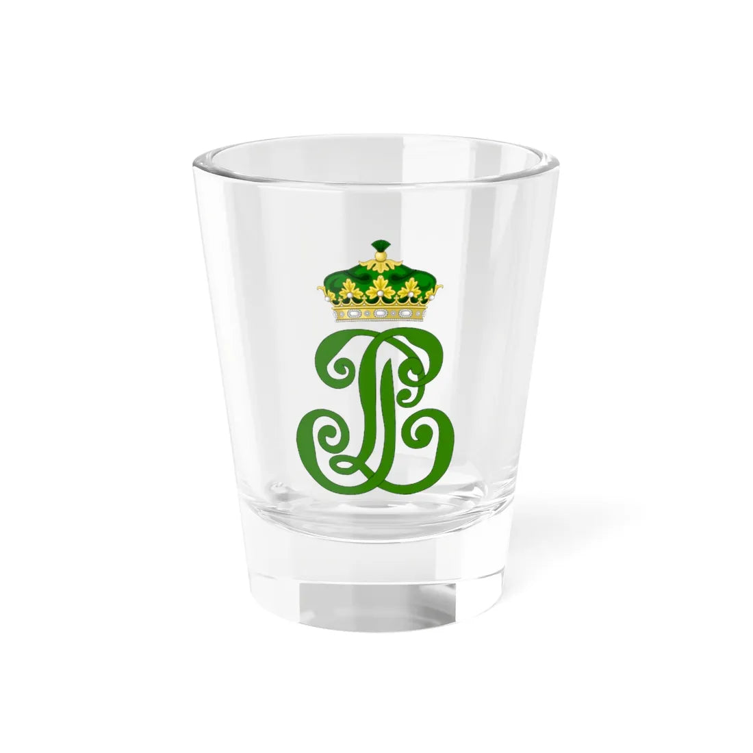 Royal Monogram of Princess Isabelle of Orléans-Braganza (Brazil) (Coat of Arms) Shot Glass 1.5oz 1.5oz - Go Mug Yourself