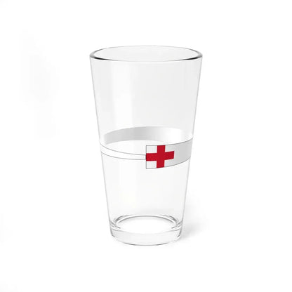 Royal Navy commissioning pennant with outline (Australia) Pint Glass 16oz - Go Mug Yourself