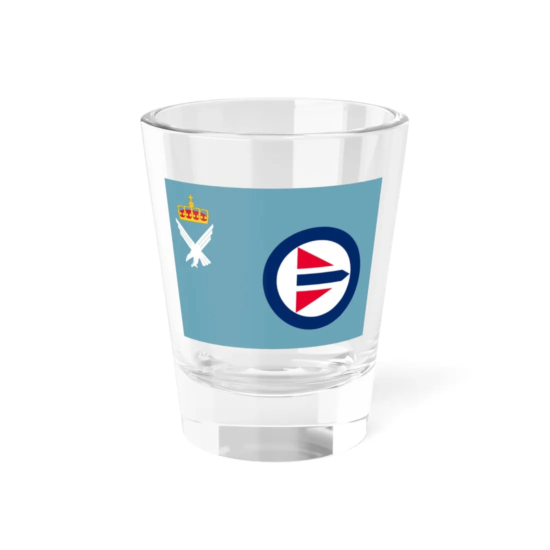 Royal Norwegian Air Force Flag (Norway) Shot Glass 1.5oz 1.5oz - Go Mug Yourself
