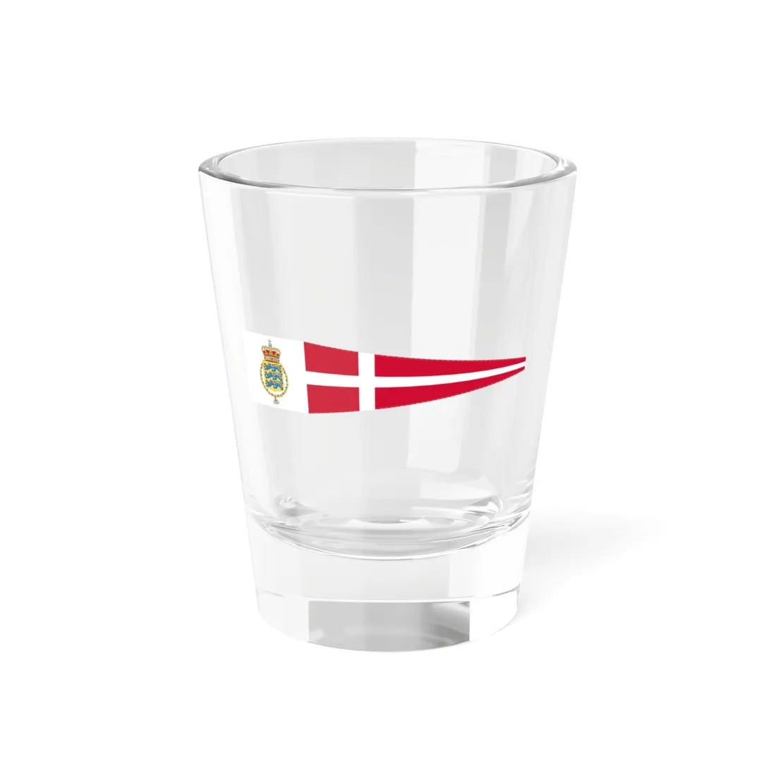 Royal Pennant of Denmark (Denmark) Shot Glass 1.5oz 1.5oz - Go Mug Yourself