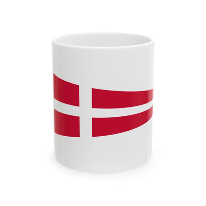 Royal Pennant of Denmark (Denmark) White Coffee Mug 11oz - Go Mug Yourself