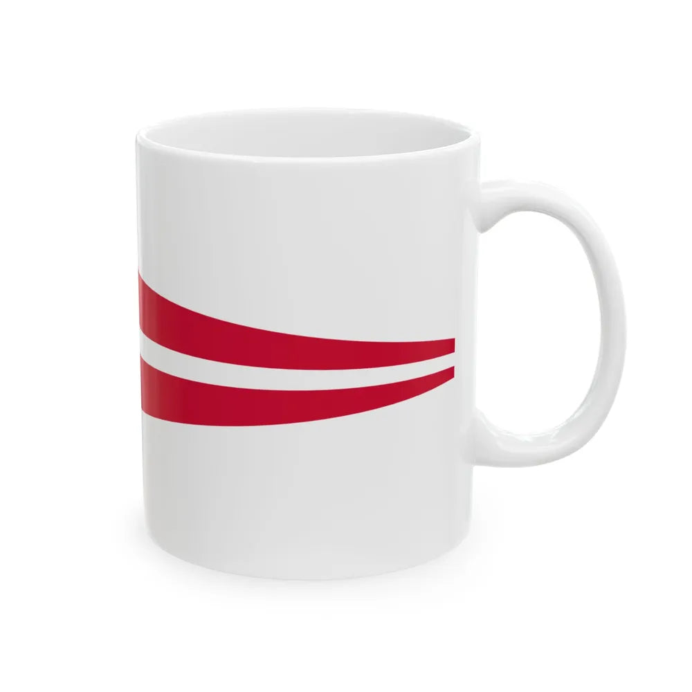 Royal Pennant of Denmark (Denmark) White Coffee Mug - Go Mug Yourself