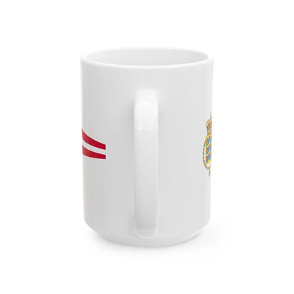 Royal Pennant of Denmark (Denmark) White Coffee Mug - Go Mug Yourself