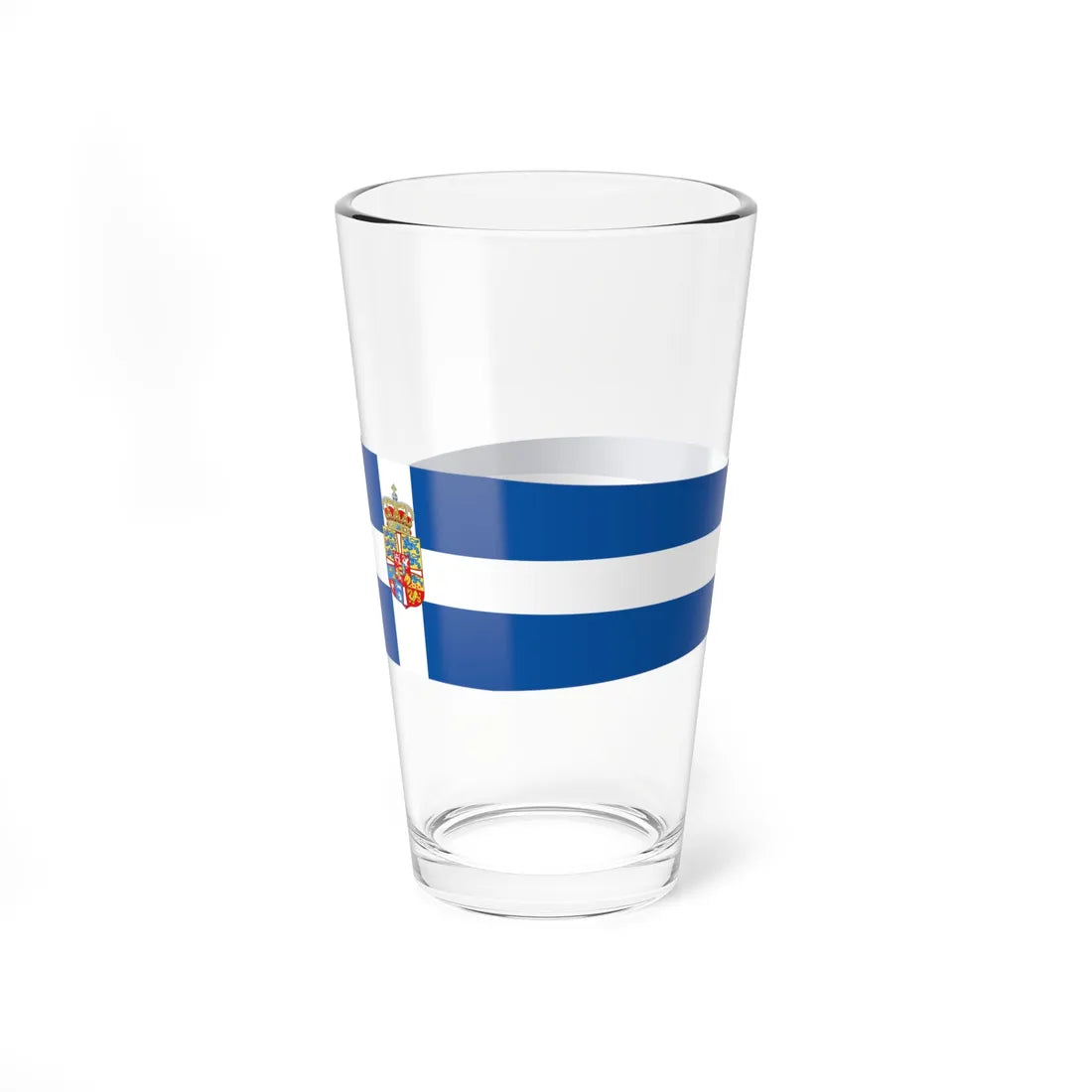 Royal Pennant of the Kingdom of Greece 1936-1967 (Greece) Pint Glass 16oz - Go Mug Yourself