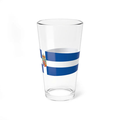 Royal Pennant of the Kingdom of Greece 1936-1967 (Greece) Pint Glass 16oz - Go Mug Yourself