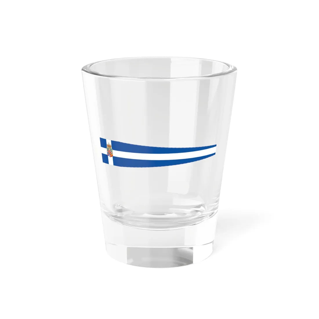 Royal Pennant of the Kingdom of Greece 1936-1967 (Greece) Shot Glass 1.5oz 1.5oz - Go Mug Yourself