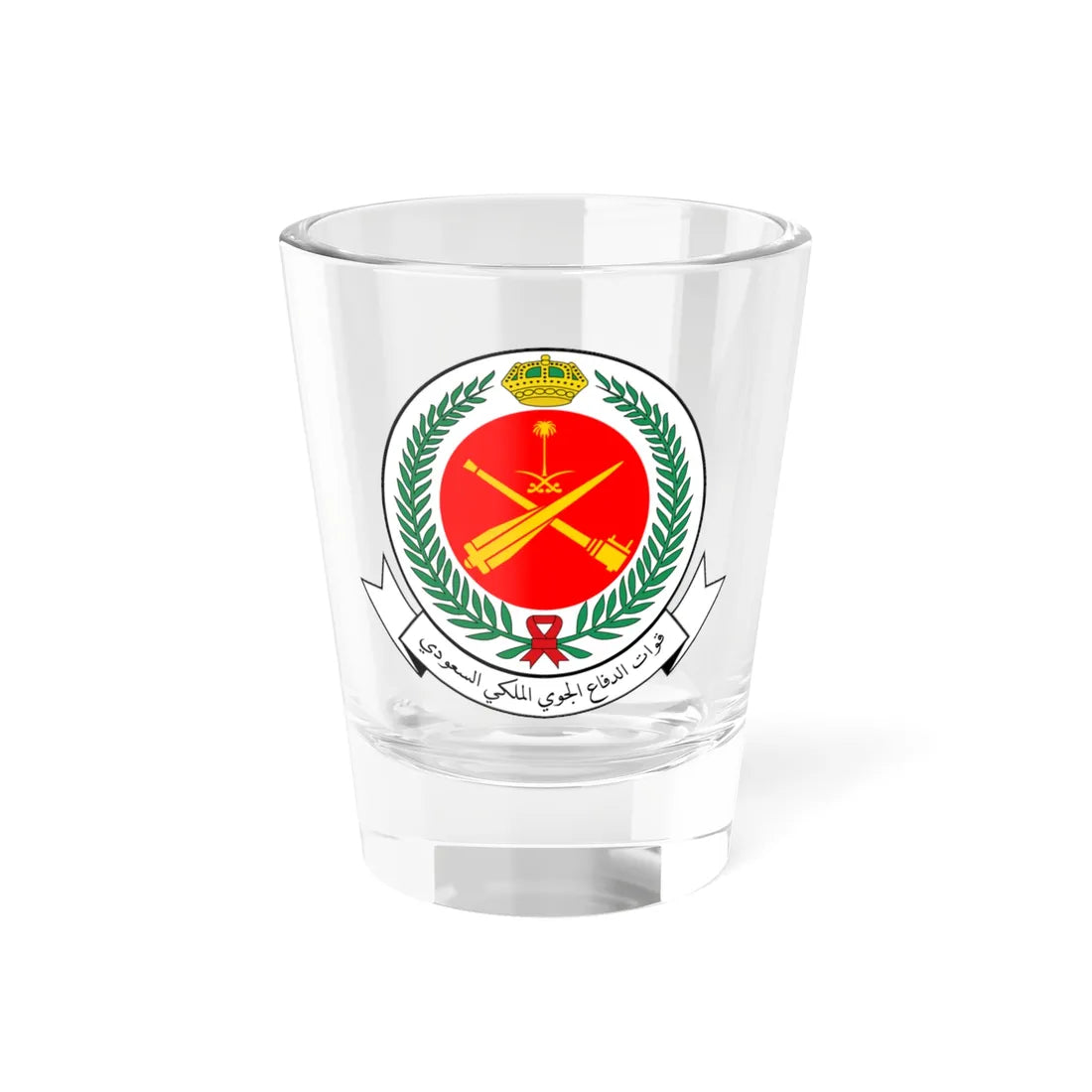 Royal Saudi Air Defense Forces Logo2 (Saudi Arabia) (Coat of Arms) Shot Glass 1.5oz 1.5oz - Go Mug Yourself