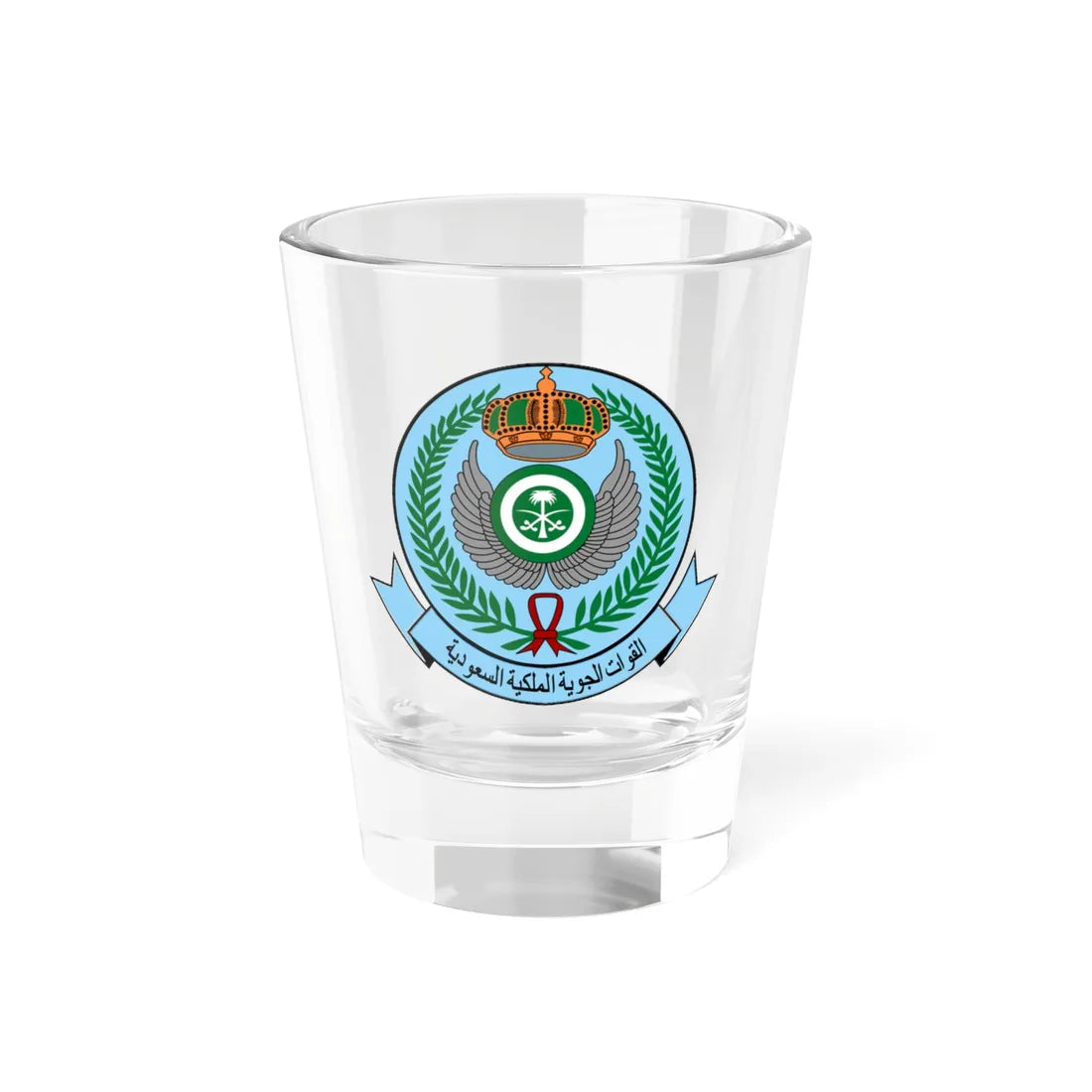 Royal Saudi Air Force embelm (Saudi Arabia) (Coat of Arms) Shot Glass 1.5oz 1.5oz - Go Mug Yourself