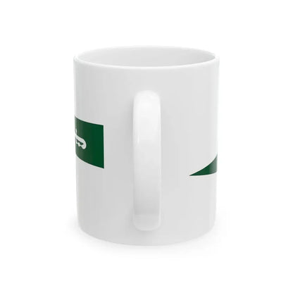 Royal Saudi Navy commissioning pennant (Saudi Arabia) White Coffee Mug - Go Mug Yourself