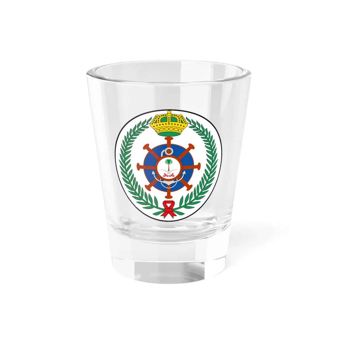 Royal Saudi Navy Seal (Saudi Arabia) (Coat of Arms) Shot Glass 1.5oz 1.5oz - Go Mug Yourself