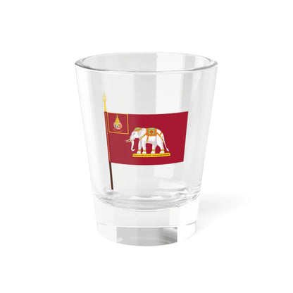 Royal Siamese Army Unit Colours King Rama V with Staff (Cambodia) Shot Glass 1.5oz 1.5oz - Go Mug Yourself