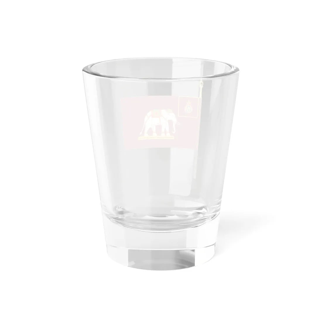 Royal Siamese Army Unit Colours King Rama VI with staff (Cambodia) Shot Glass 1.5oz - Go Mug Yourself