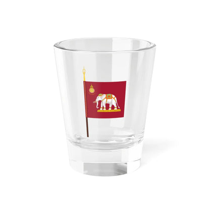 Royal Siamese Army Unit Colours King Rama VII with staff (Cambodia) Shot Glass 1.5oz 1.5oz - Go Mug Yourself