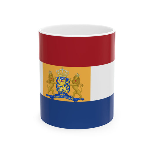 Royal Standard of a Prince of the Netherlands 1815-1908 (Netherlands) White Coffee Mug-11oz-Go Mug Yourself