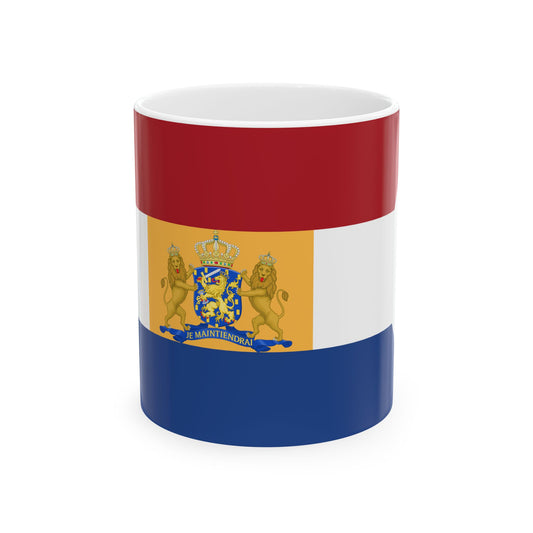 Royal Standard of a Princess of the Netherlands 1815-1908 (Netherlands) White Coffee Mug-11oz-Go Mug Yourself