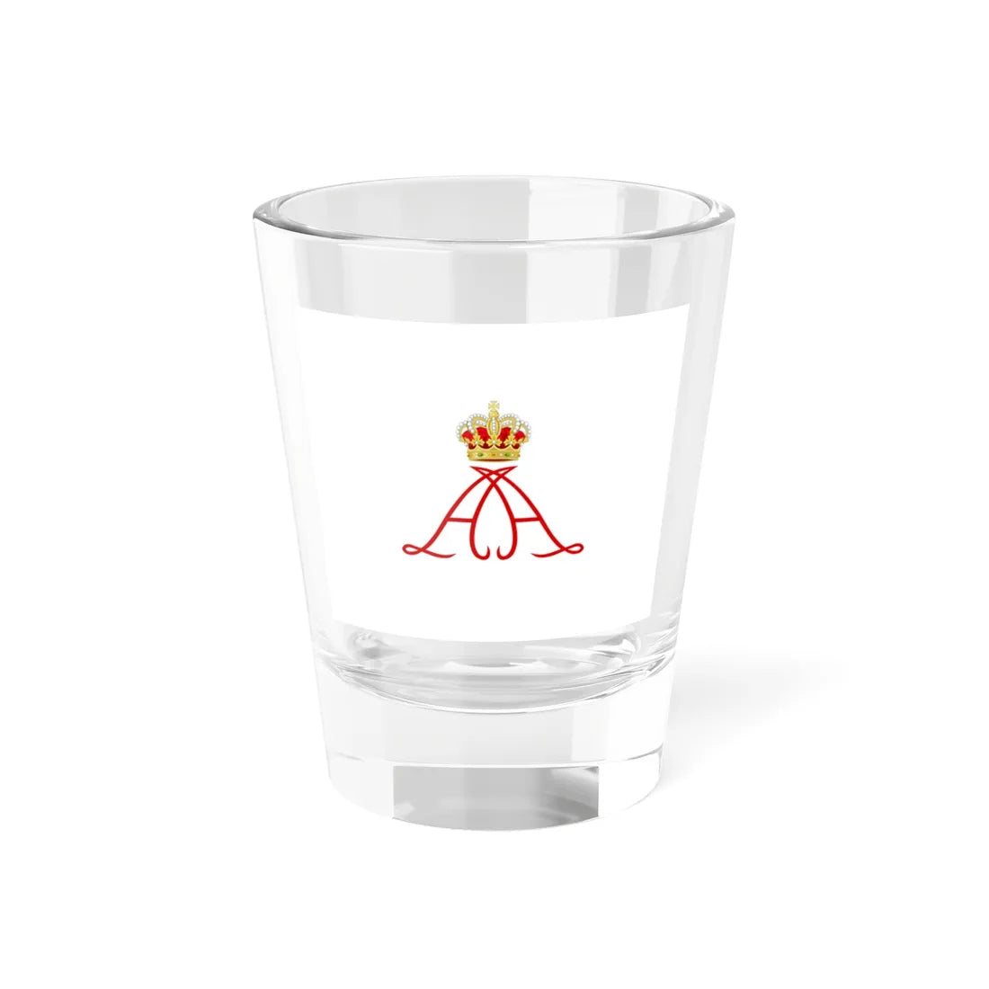 Royal Standard of Albert II of Monaco (Monaco) Shot Glass 1.5oz 1.5oz - Go Mug Yourself