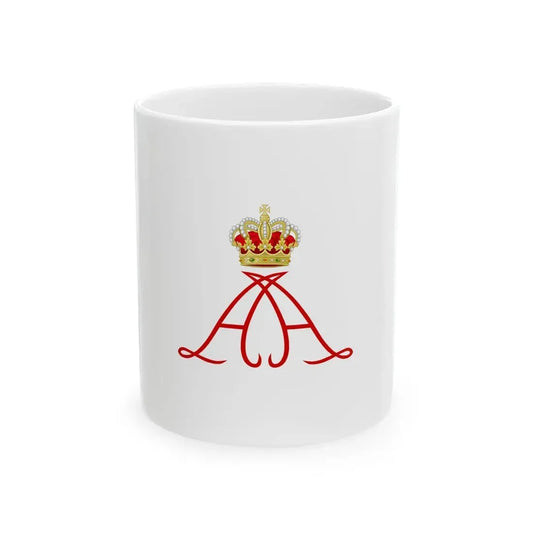 Royal Standard of Albert II of Monaco (Monaco) White Coffee Mug 11oz - Go Mug Yourself