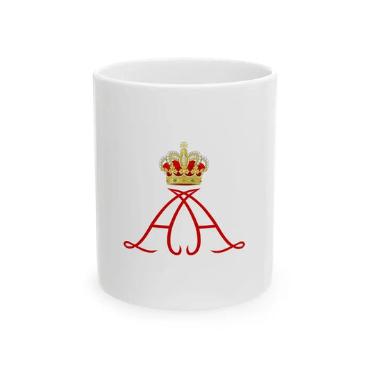 Royal Standard of Albert II of Monaco (Monaco) White Coffee Mug 11oz - Go Mug Yourself