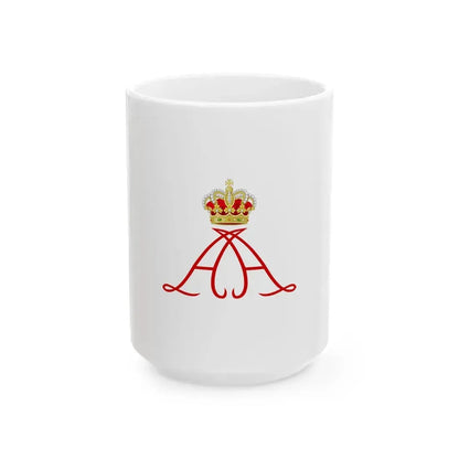 Royal Standard of Albert II of Monaco (Monaco) White Coffee Mug 15oz - Go Mug Yourself
