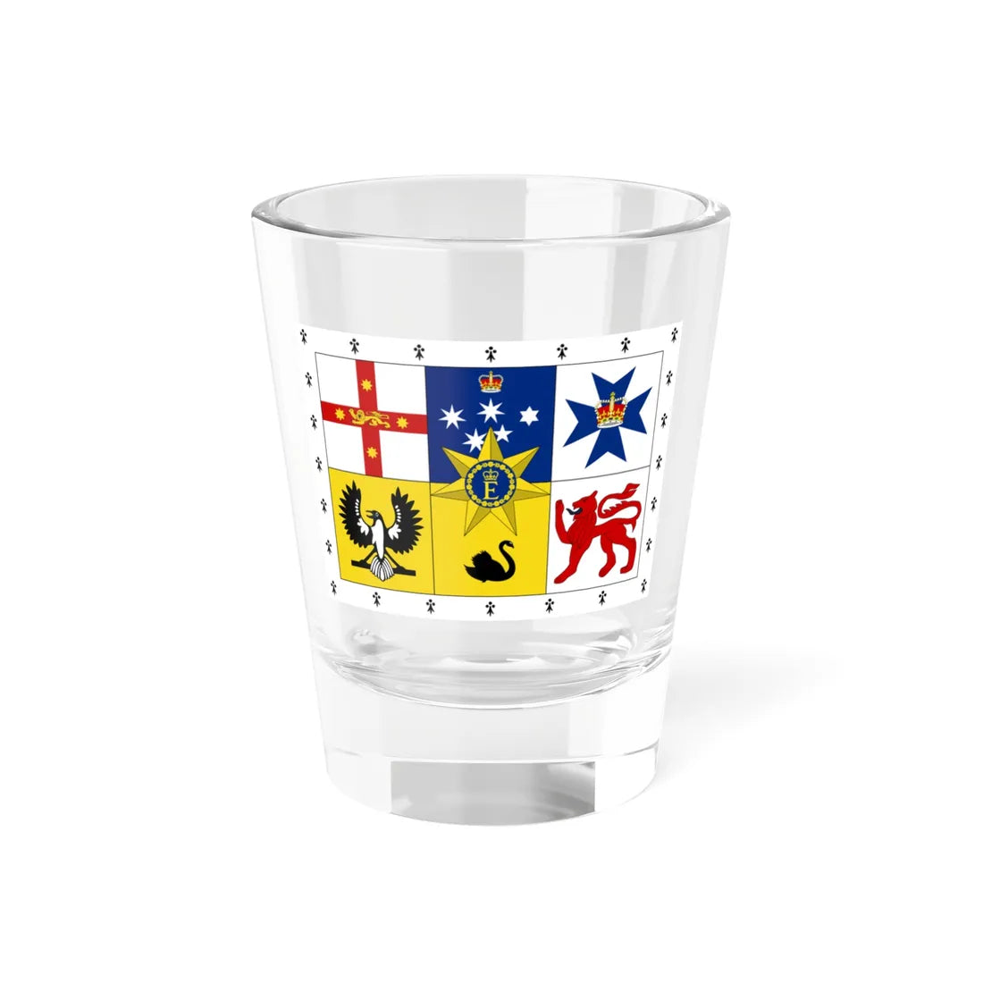 Royal Standard of Australia 1962-2022 31-22 aspect (Australia) Shot Glass 1.5oz 1.5oz - Go Mug Yourself
