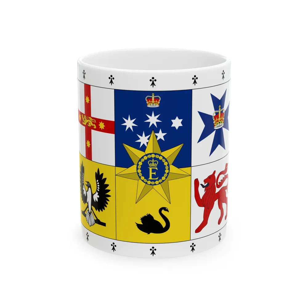 Royal Standard of Australia 1962-2022 31-22 aspect (Australia) White Coffee Mug 11oz - Go Mug Yourself