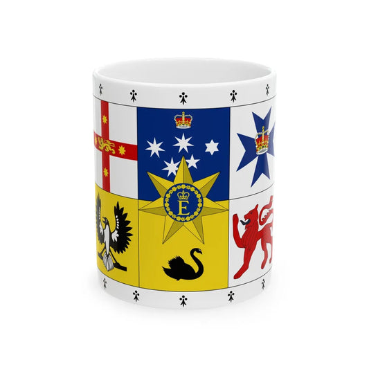 Royal Standard of Australia 1962-2022 31-22 aspect (Australia) White Coffee Mug 11oz - Go Mug Yourself