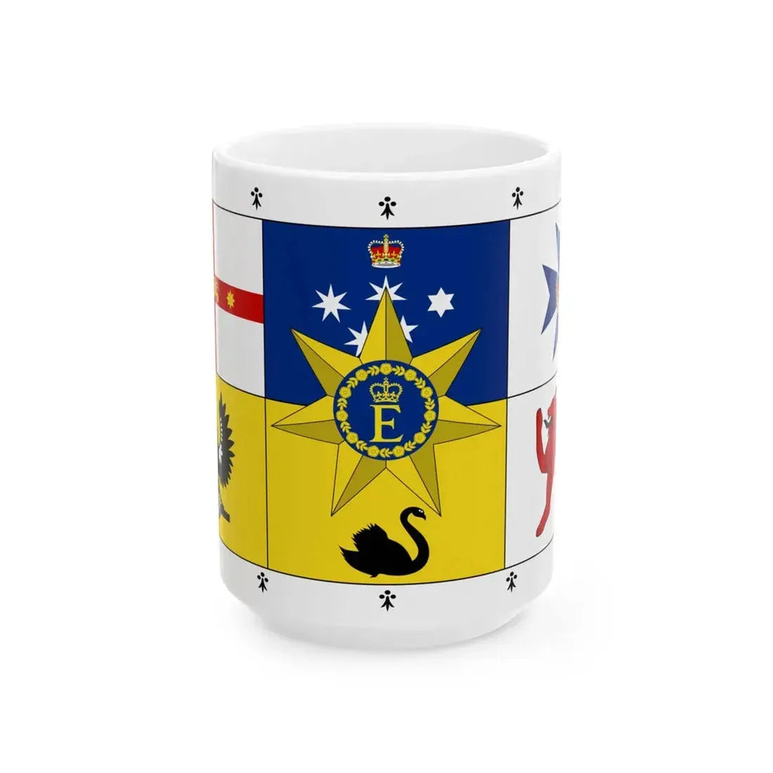 Royal Standard of Australia 1962-2022 (Australia) White Coffee Mug 15oz - Go Mug Yourself