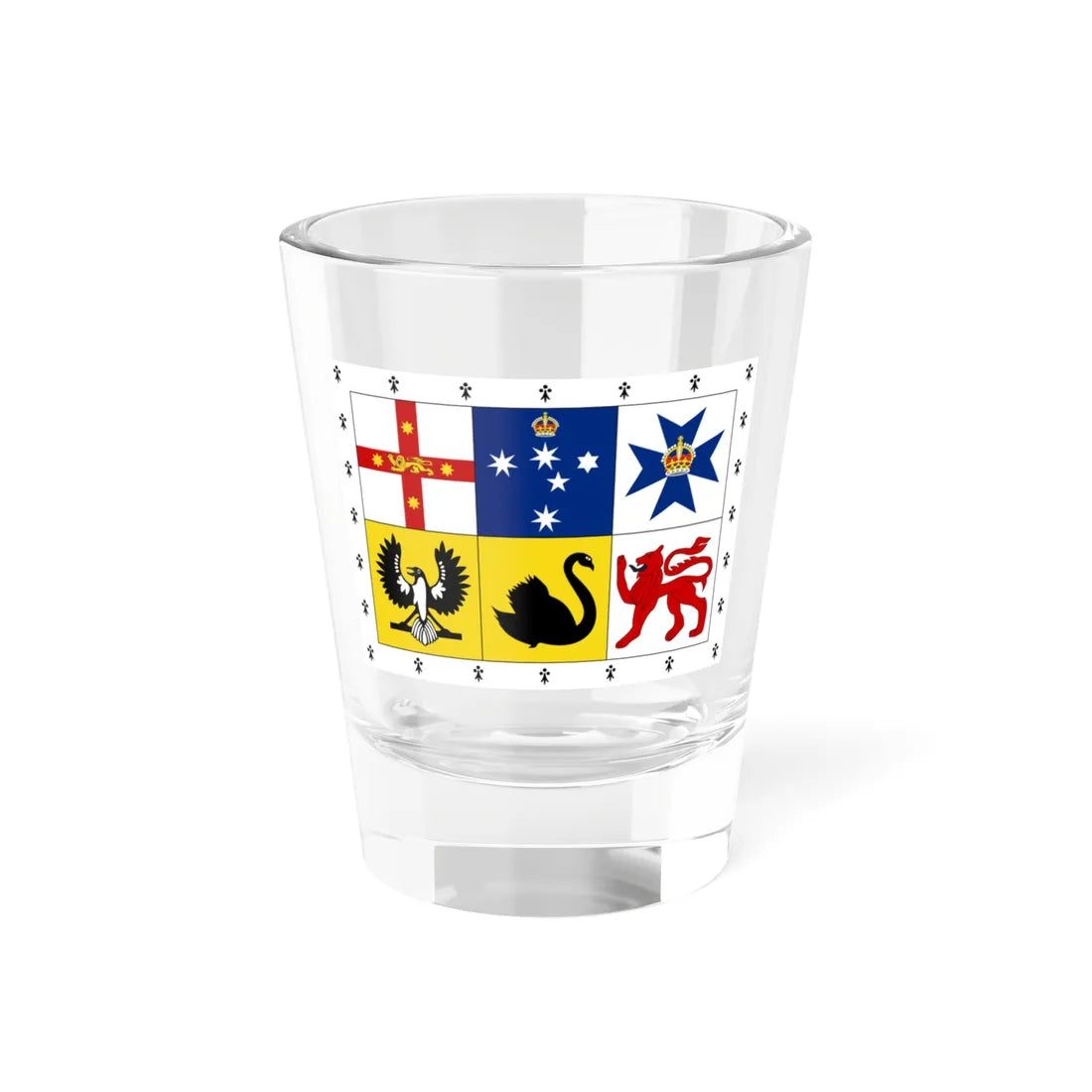 Royal Standard of Australia 31-22 aspect (Australia) Shot Glass 1.5oz 1.5oz - Go Mug Yourself