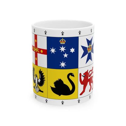 Royal Standard of Australia 31-22 aspect (Australia) White Coffee Mug 11oz - Go Mug Yourself