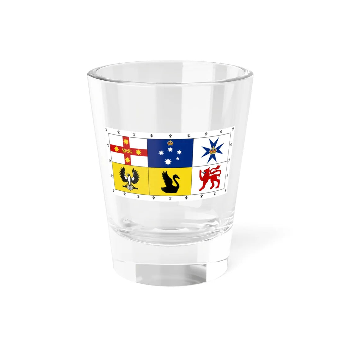 Royal Standard of Australia (Australia) Shot Glass 1.5oz 1.5oz - Go Mug Yourself
