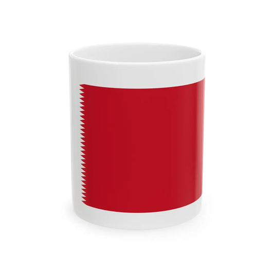 Royal Standard of Bahrain 1932-1972 (Bahrain) White Coffee Mug 11oz - Go Mug Yourself