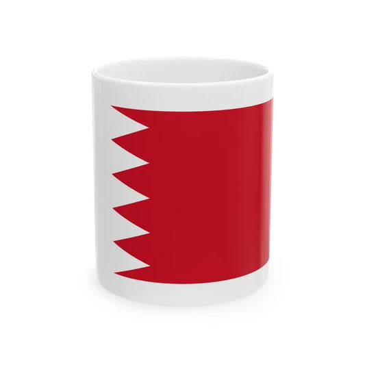 Royal Standard of Bahrain 1972-2002 (Bahrain) White Coffee Mug 11oz - Go Mug Yourself