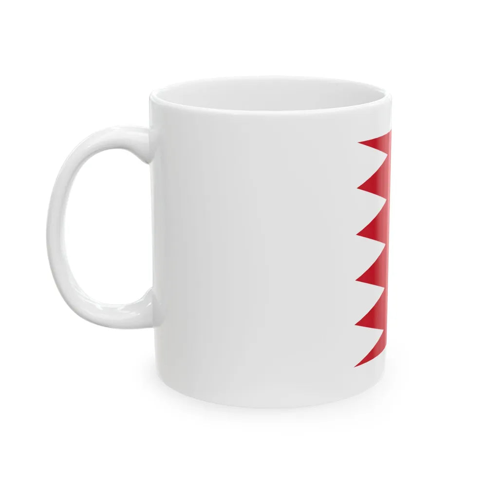 Royal Standard of Bahrain 1972-2002 (Bahrain) White Coffee Mug - Go Mug Yourself