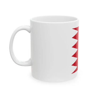 Royal Standard of Bahrain 1972-2002 (Bahrain) White Coffee Mug - Go Mug Yourself